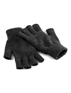 Beechfield® Fingerless Gloves - Charcoal